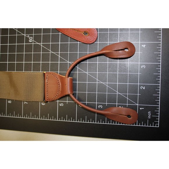 Dooney and Bourke Adjustable Suspenders OSFM Light Brown - Picture 4 of 10